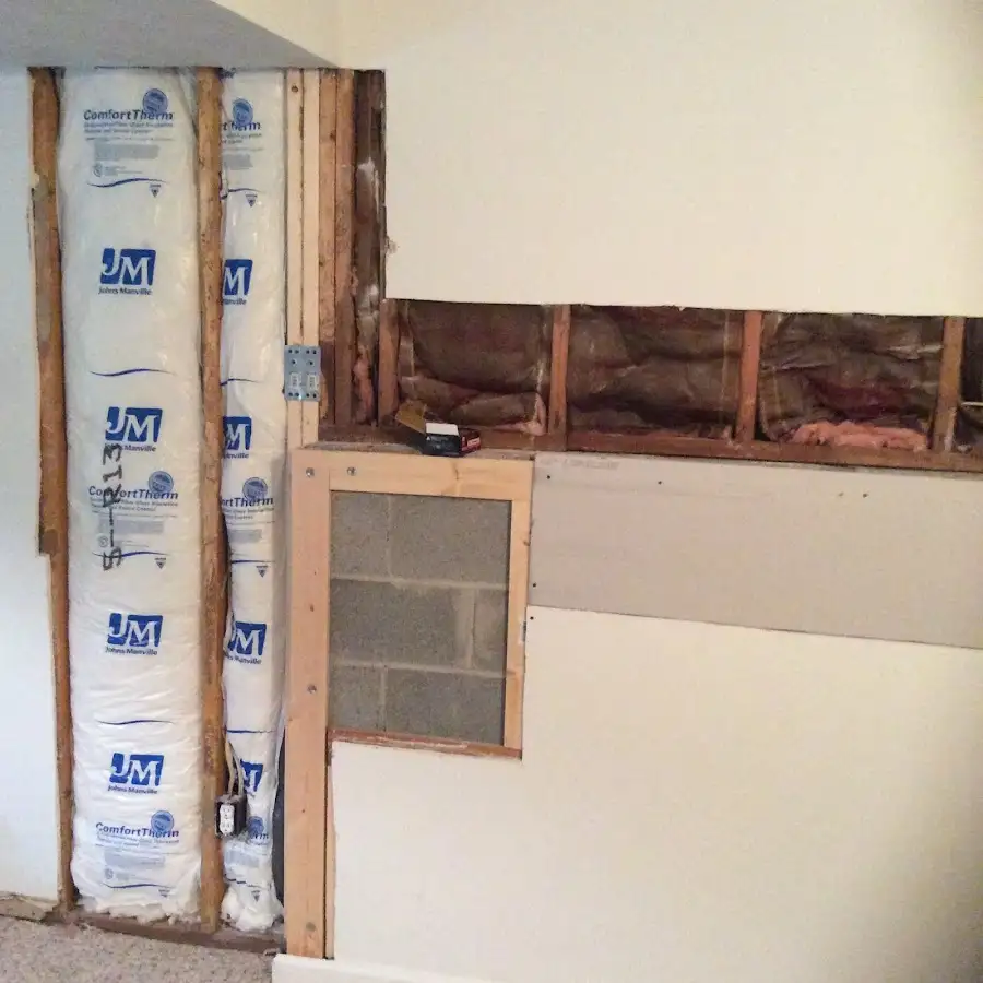 Wall insulation replacement during Odor Removal & Deodorization in Roanoke